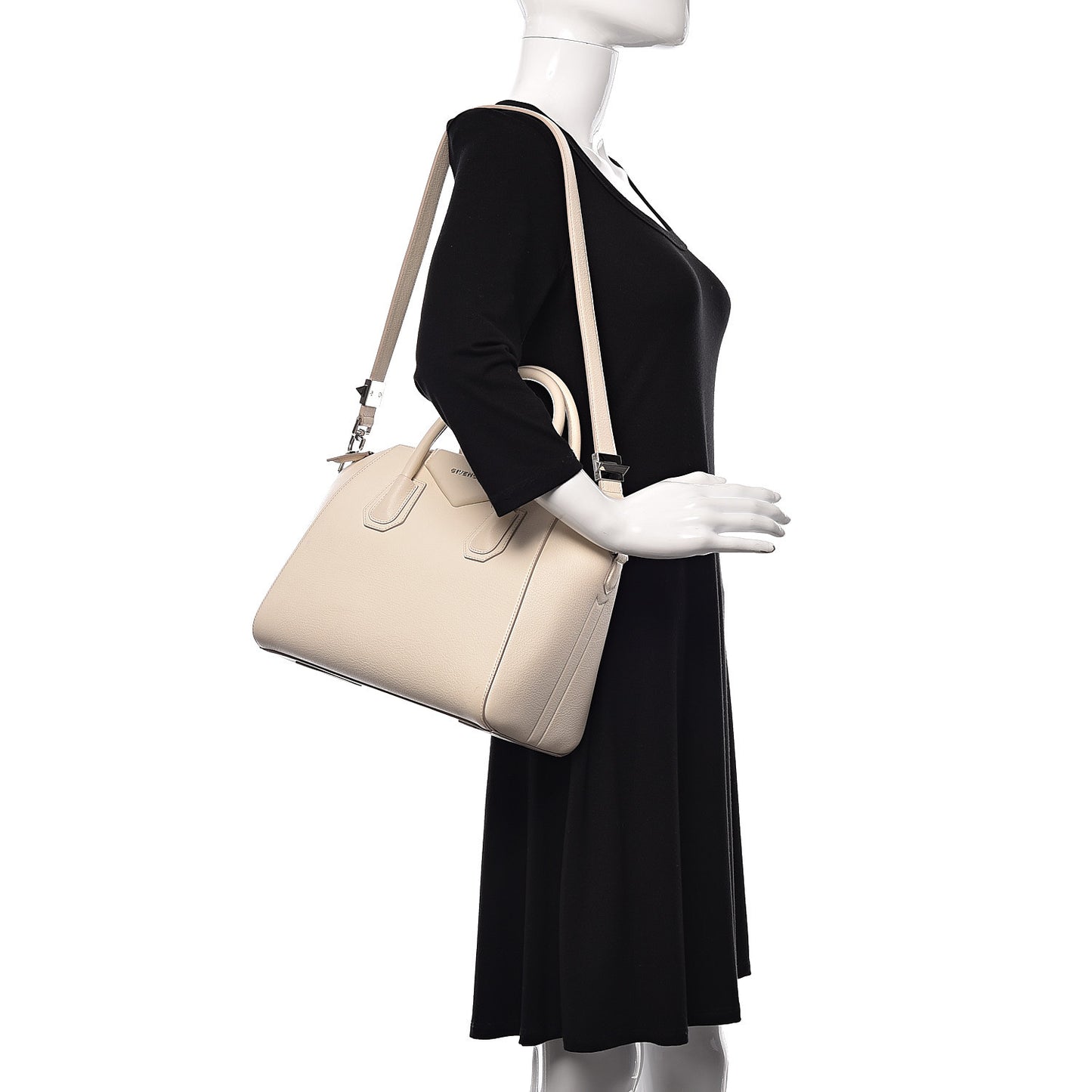 Sugar Goatskin Small Antigona Off White