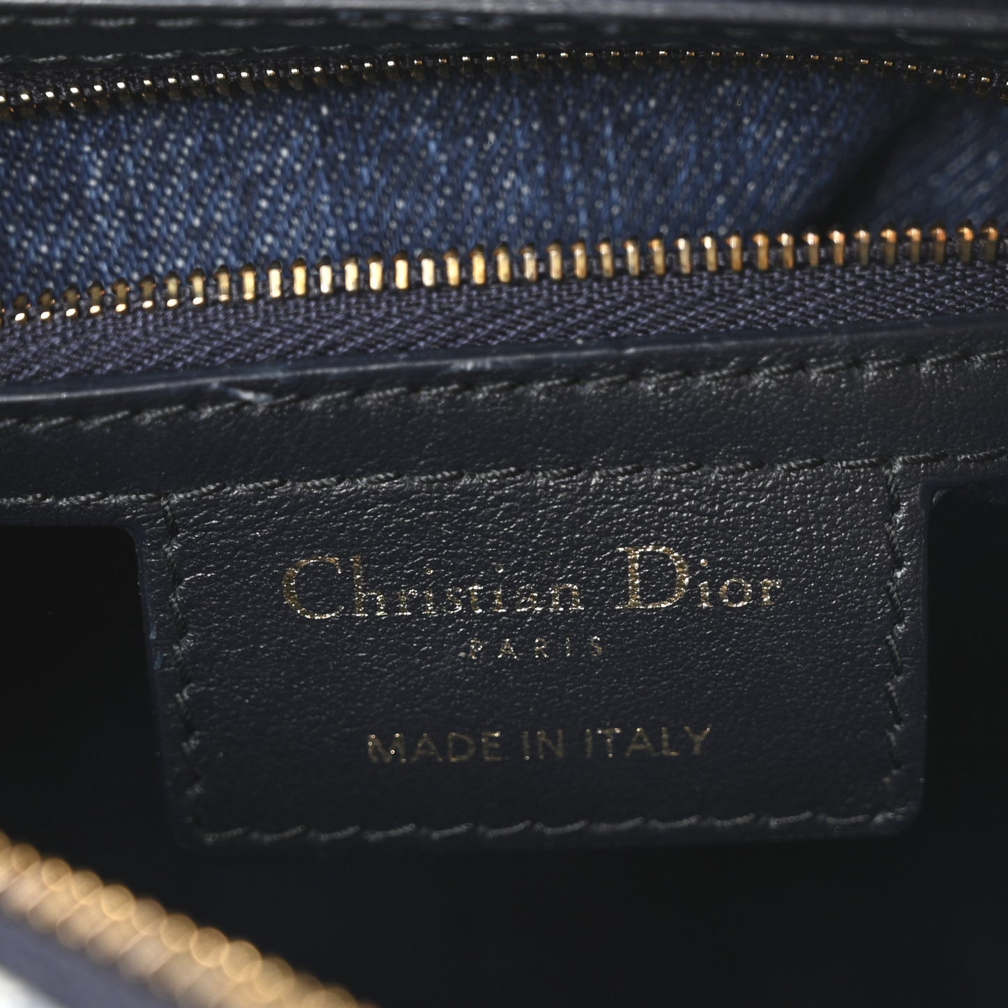 Denim Oblique Groove 20 Bag Blue