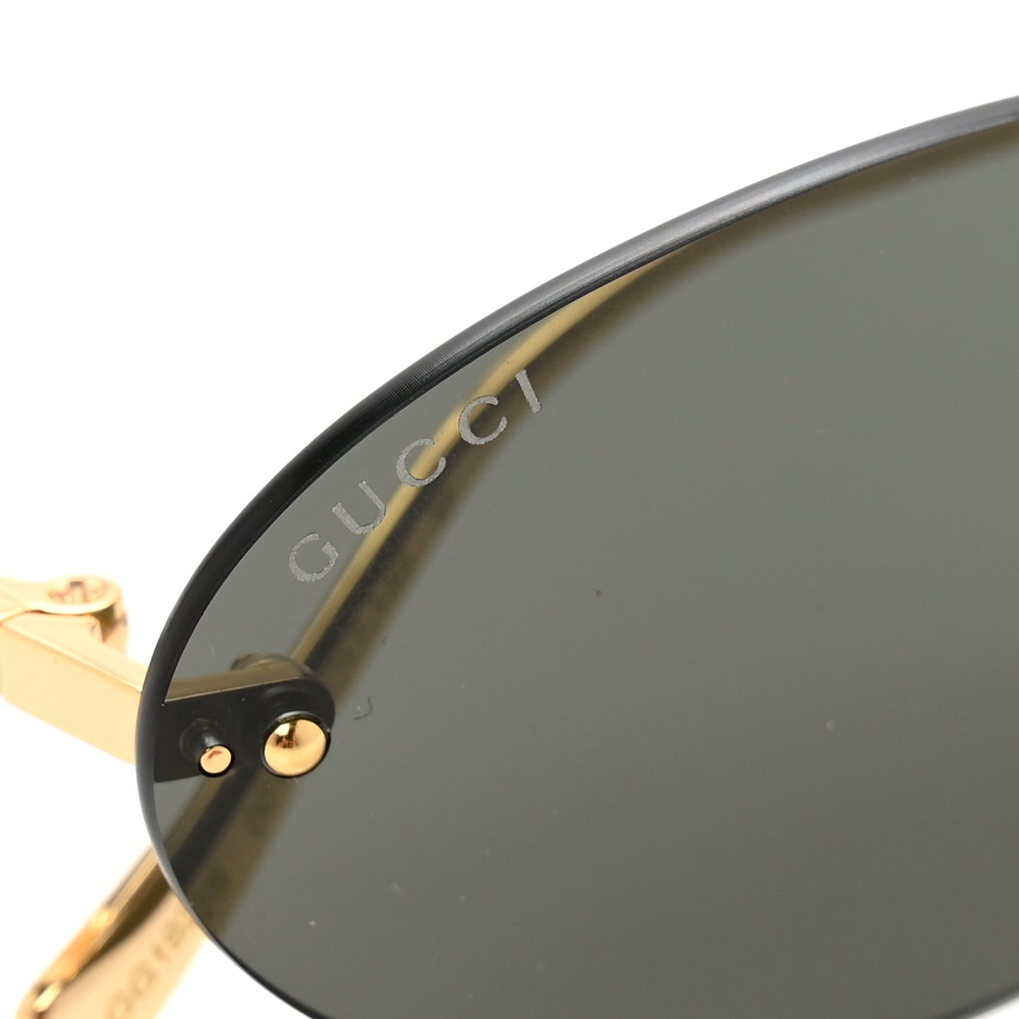 Metal Pearl Oval Sunglasses GG1922S Gold