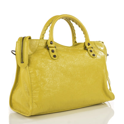 Balenciaga Agneau Classic Hardware City Jaune Poussin 7 of 13