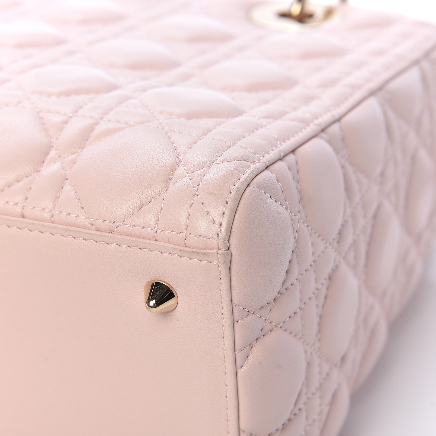 Lambskin Cannage Medium Lady Dior Light Pink