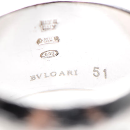 Bulgari Sterling Silver Save The Children Ring 51 5.75 6 of 7