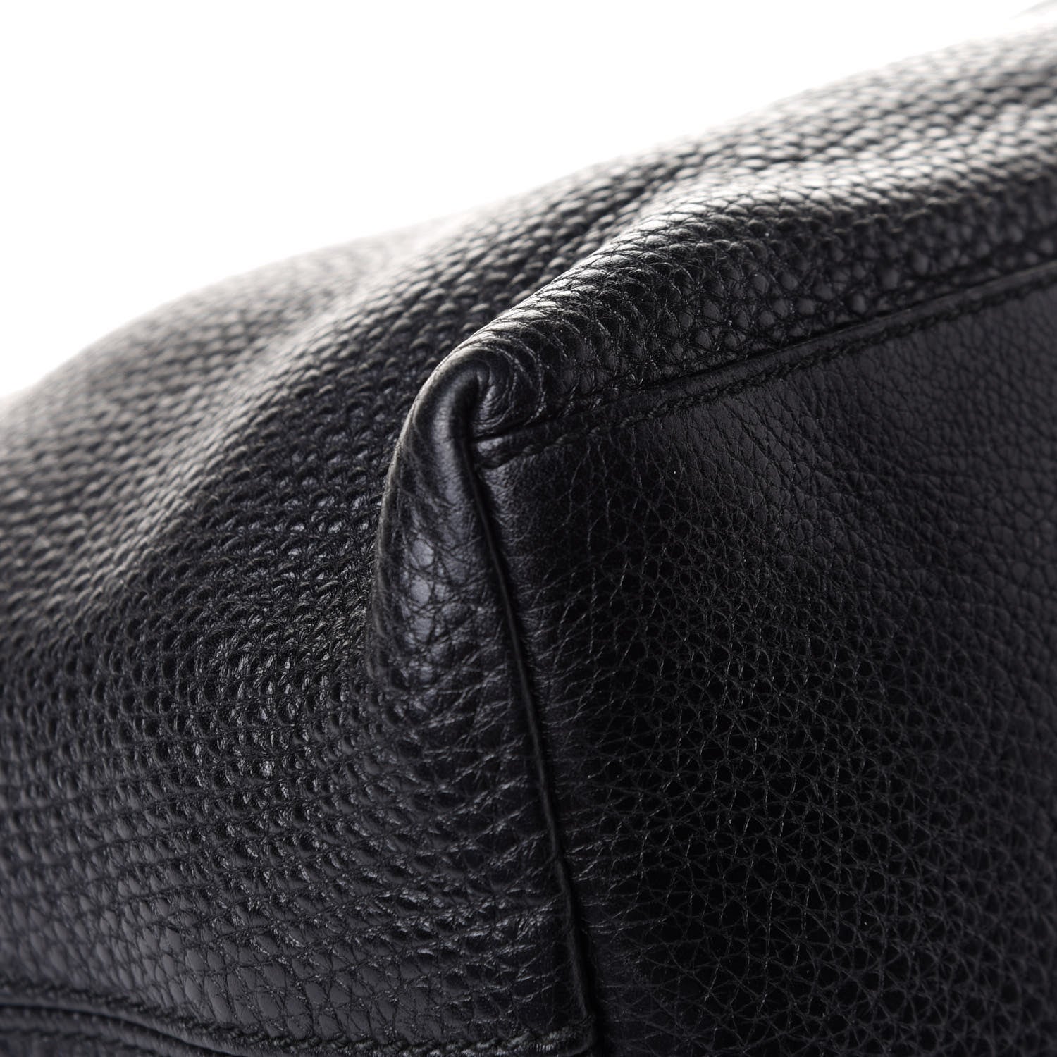 Gucci Pebbled Calfskin Medium Soho Chain Shoulder Bag Black 12 of 14