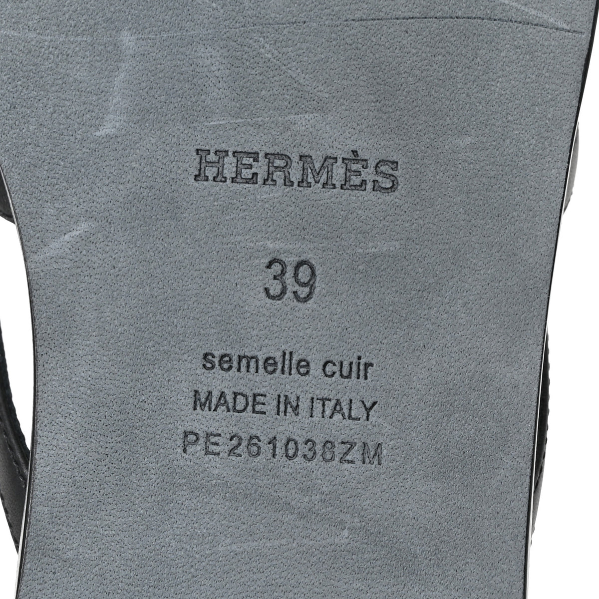 Hermes Calfskin Miss Sandals 39 Black 14 of 18