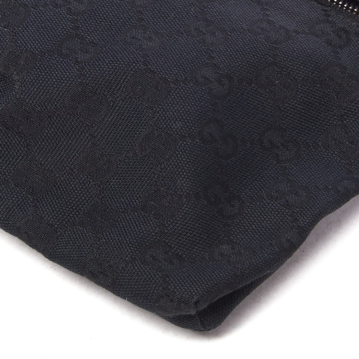GG Monogram Double Pocket Belt Bag Black