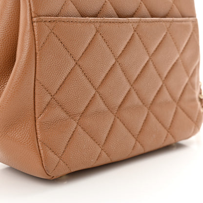 Chanel Caviar Quilted Small Business Affinity Flap Camel 12 of 13