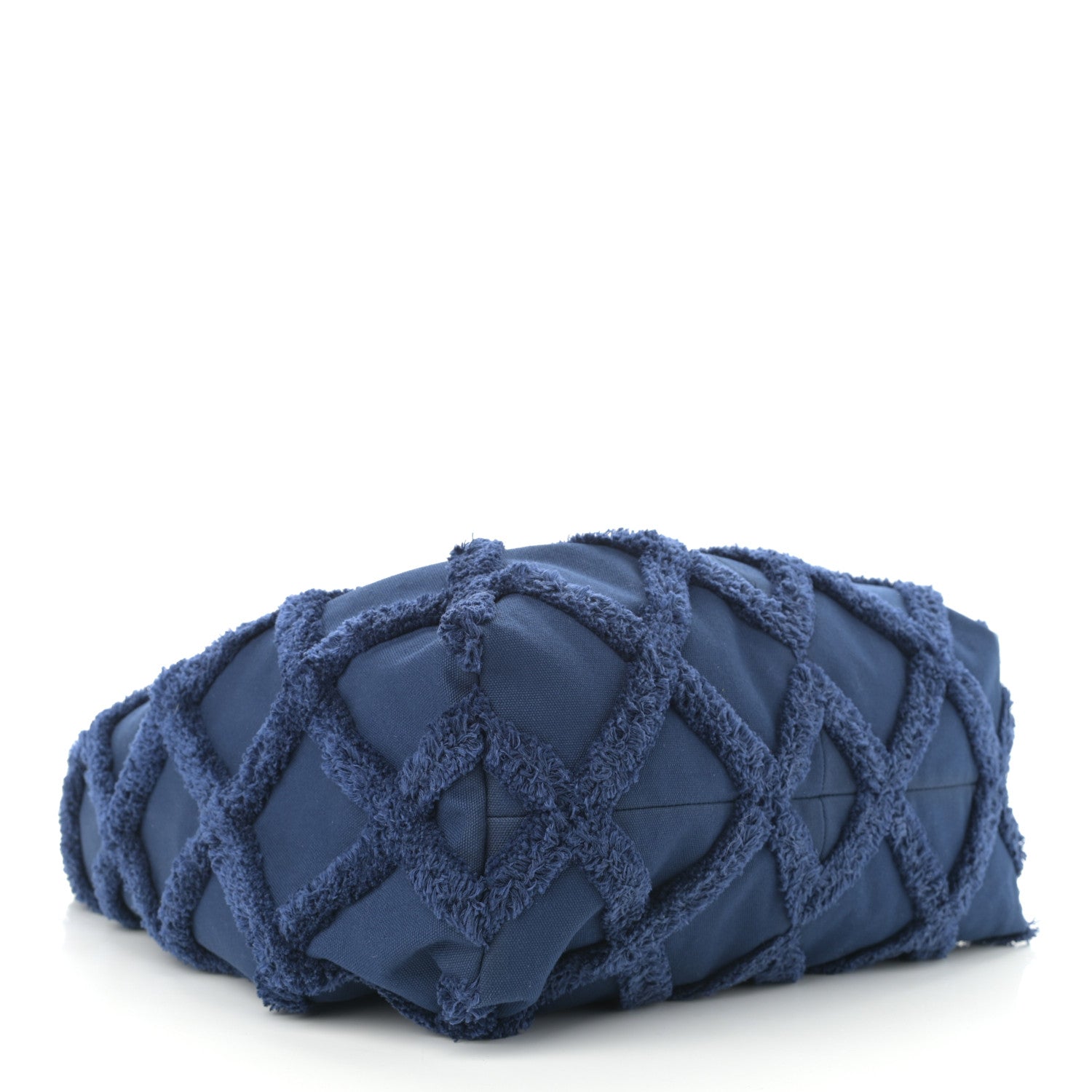 Chanel Cotton Canvas Large CC Embrace Hobo Navy 5 of 11