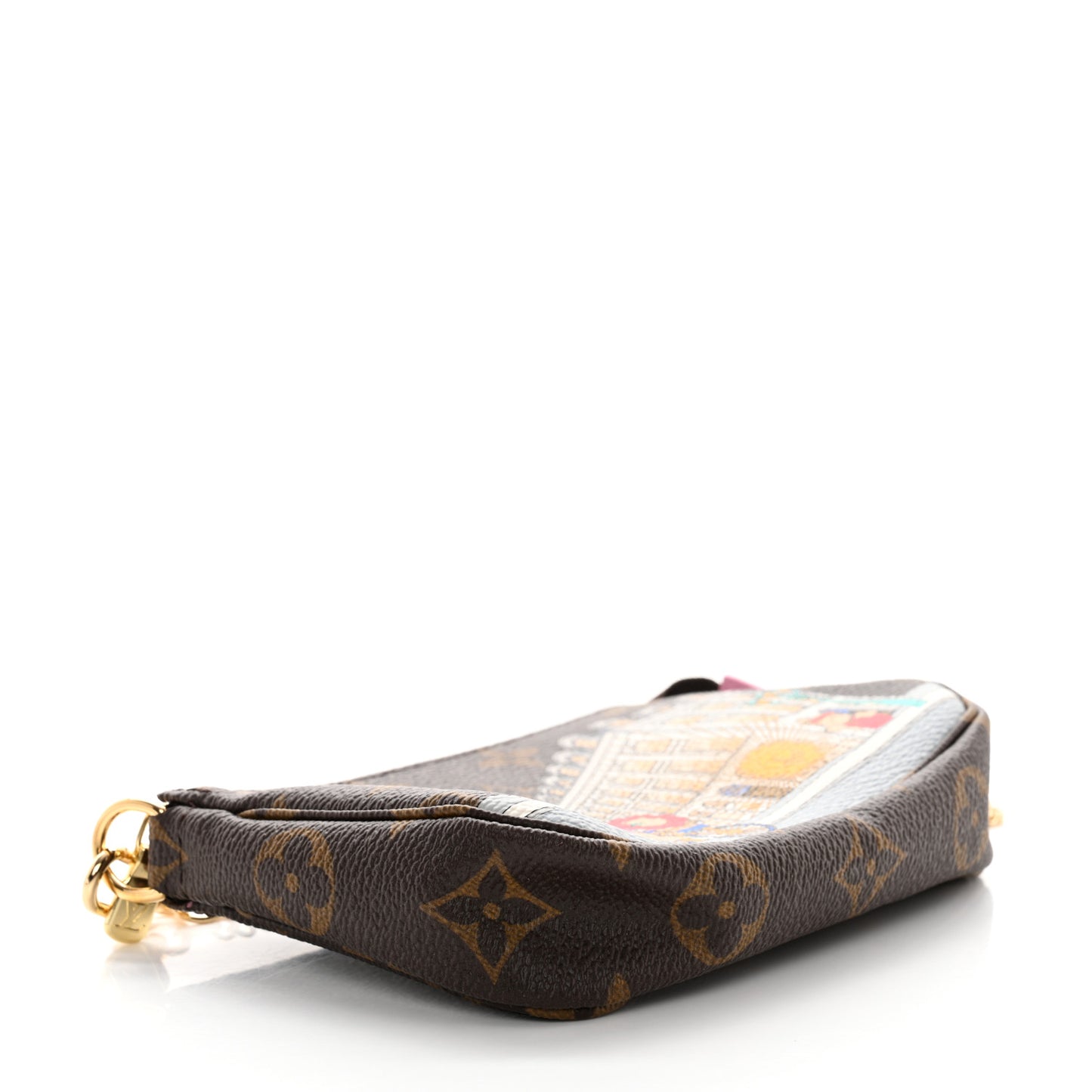 Monogram 2022 Christmas Animation Paris Mini Pochette Accessories Pink