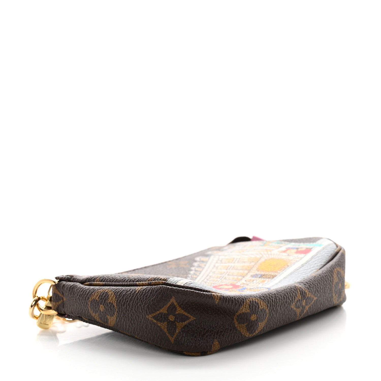 Louis Vuitton Monogram 2022 Christmas Animation Paris Mini Pochette Accessories Pink 3 of 8