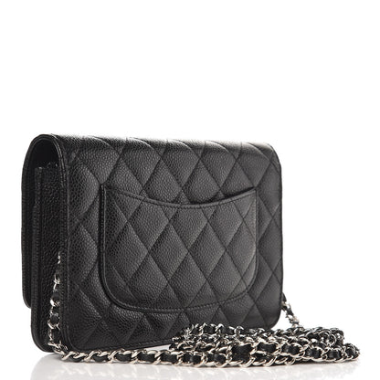 Chanel Caviar Quilted Wallet On Chain WOC Black 3 of 9