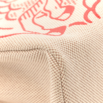 Hermes Vache Hunter Toile Pegase Pop Herbag Zip Retourne 31 PM Capucine Ecru 11 of 16