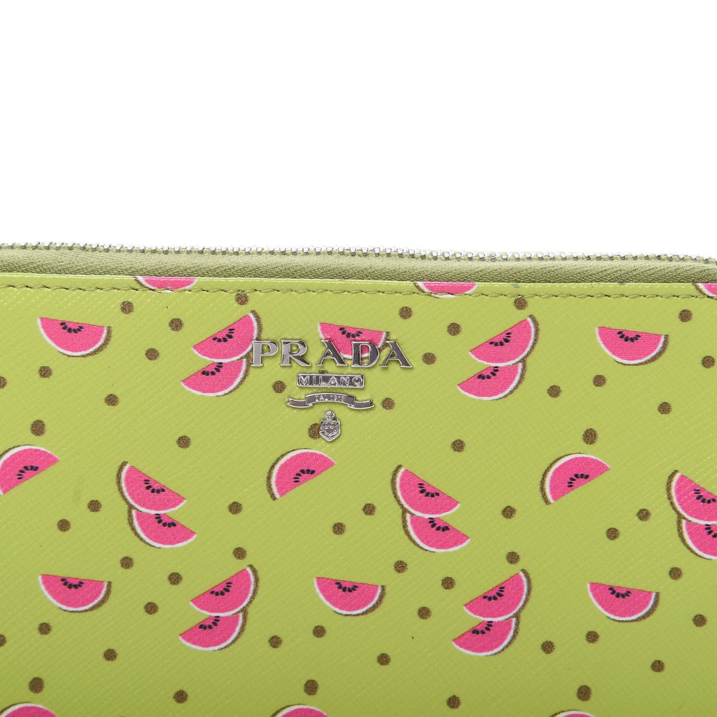 Saffiano Watermelon Print Phone Wristlet Wallet Erba