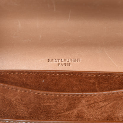 Saint Laurent Smooth Calfskin Cotton Canvas Small Kaia Satchel Natural Beige 11 of 13