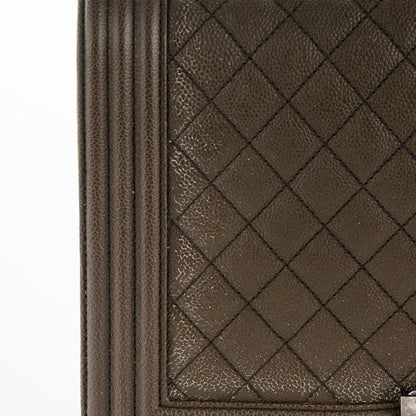 Chanel Caviar Quilted New Medium Boy Flap Khaki 8 of 11