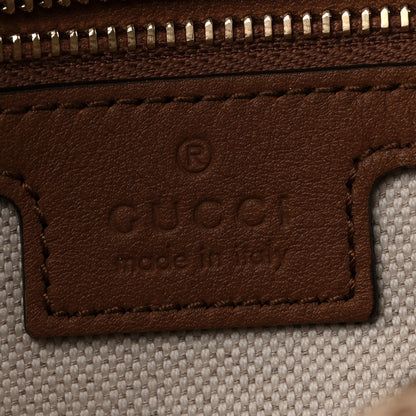 Gucci GG Monogram Calfskin Medium Blondie Top Handle Bag Beige Dark Brown 6 of 11