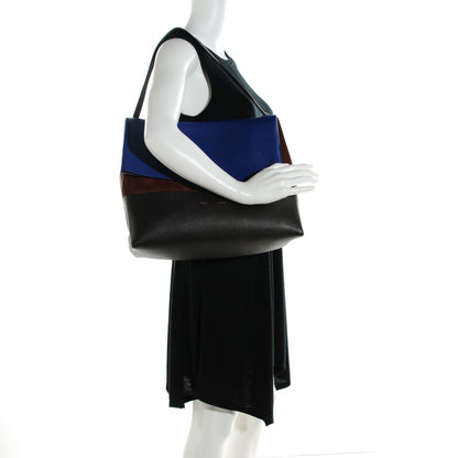 Celine Calfskin Suede All Soft Shoulder Bag Indigo 2 of 7