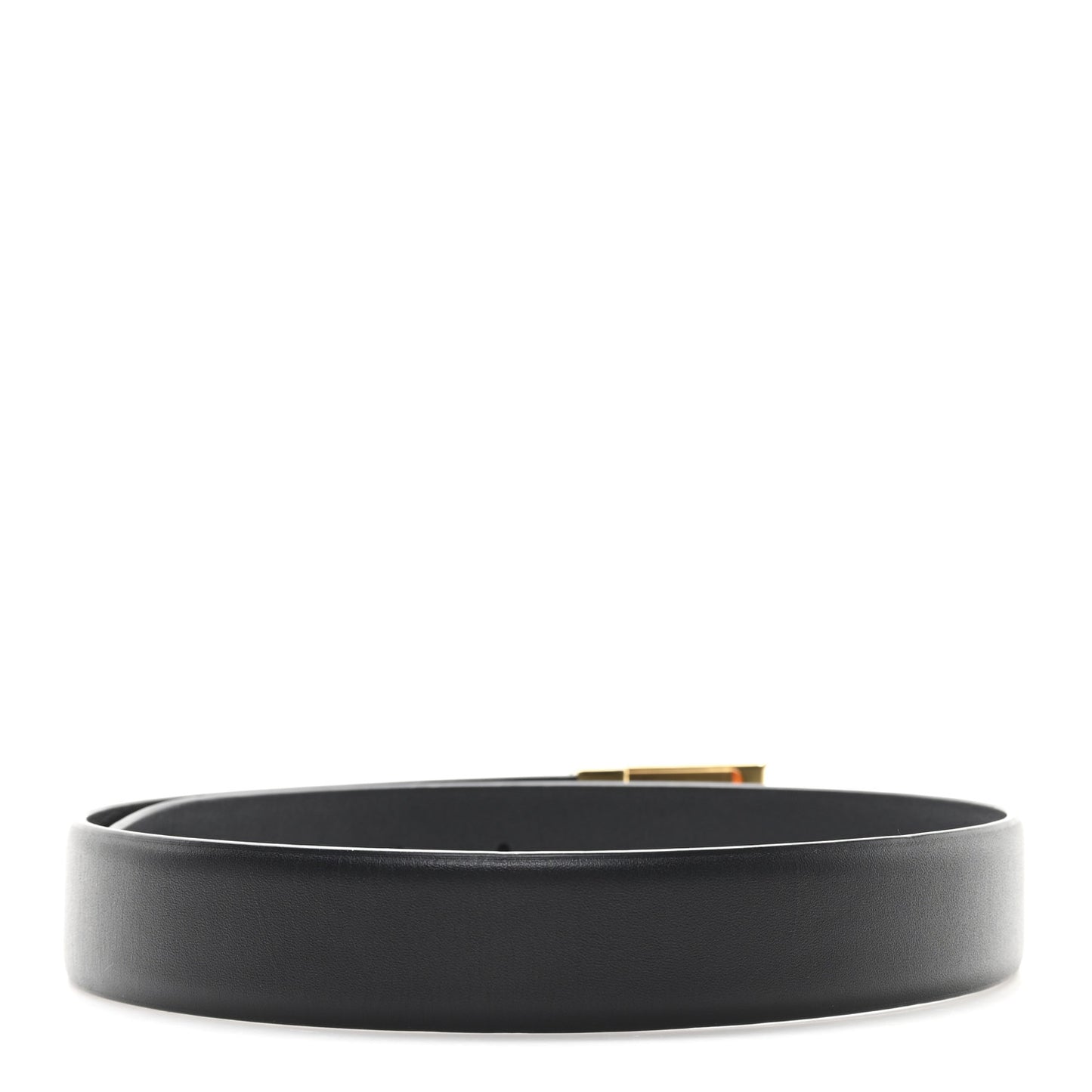 Smooth Calfskin Thin Anchor Belt 70 28 Black