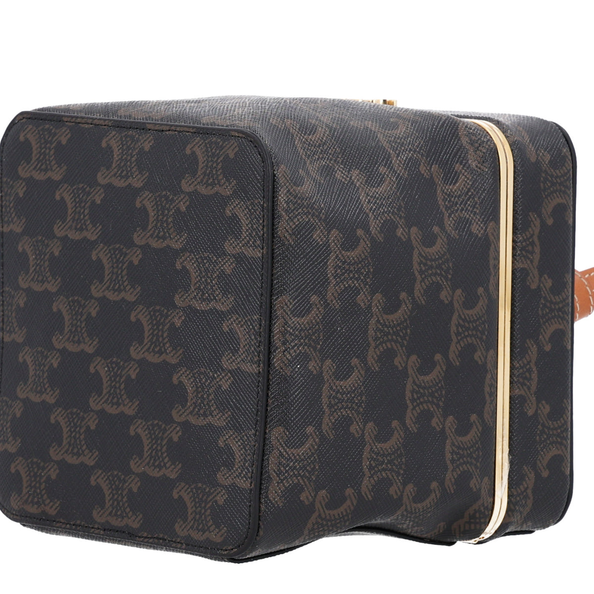 Calfskin Triomphe Cube Frame Bag