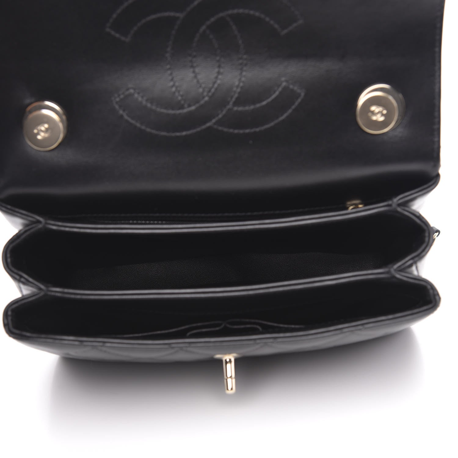 Chanel Lambskin Quilted Small Trendy CC Dual Handle Flap Bag Black 5 of 12