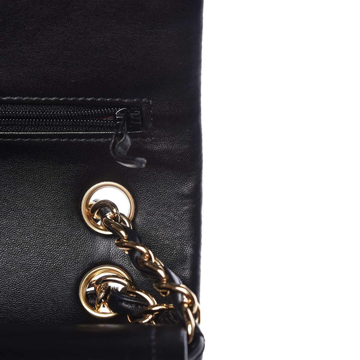 Chanel Lambskin Quilted Jumbo Double Flap Black 10 of 18