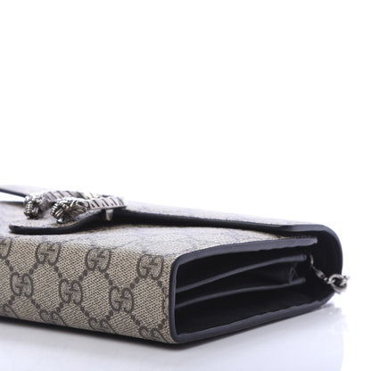 Gucci GG Supreme Monogram Mini Dionysus Chain Wallet Beige Black 9 of 10