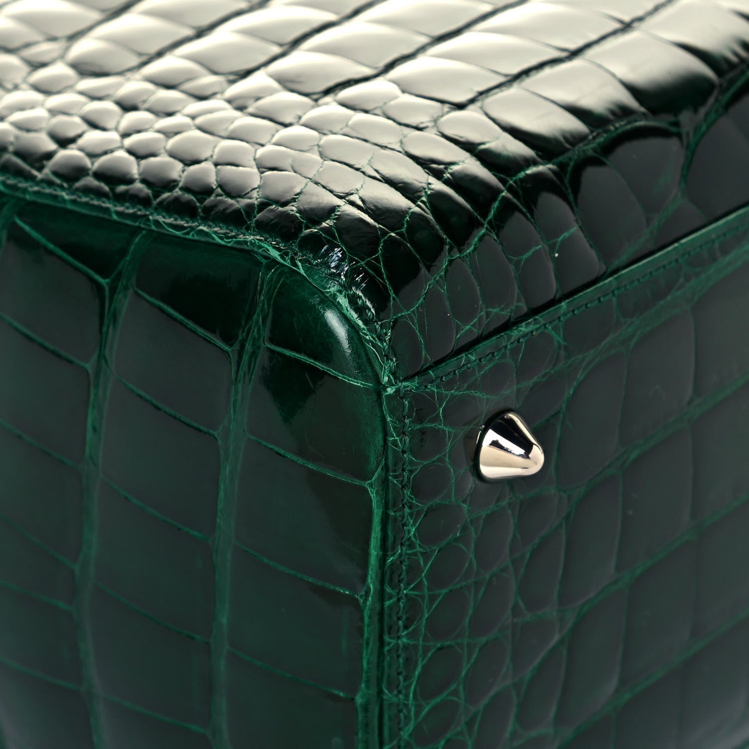 Christian Dior Alligator Medium Lady Dior Dark Green 8 of 12