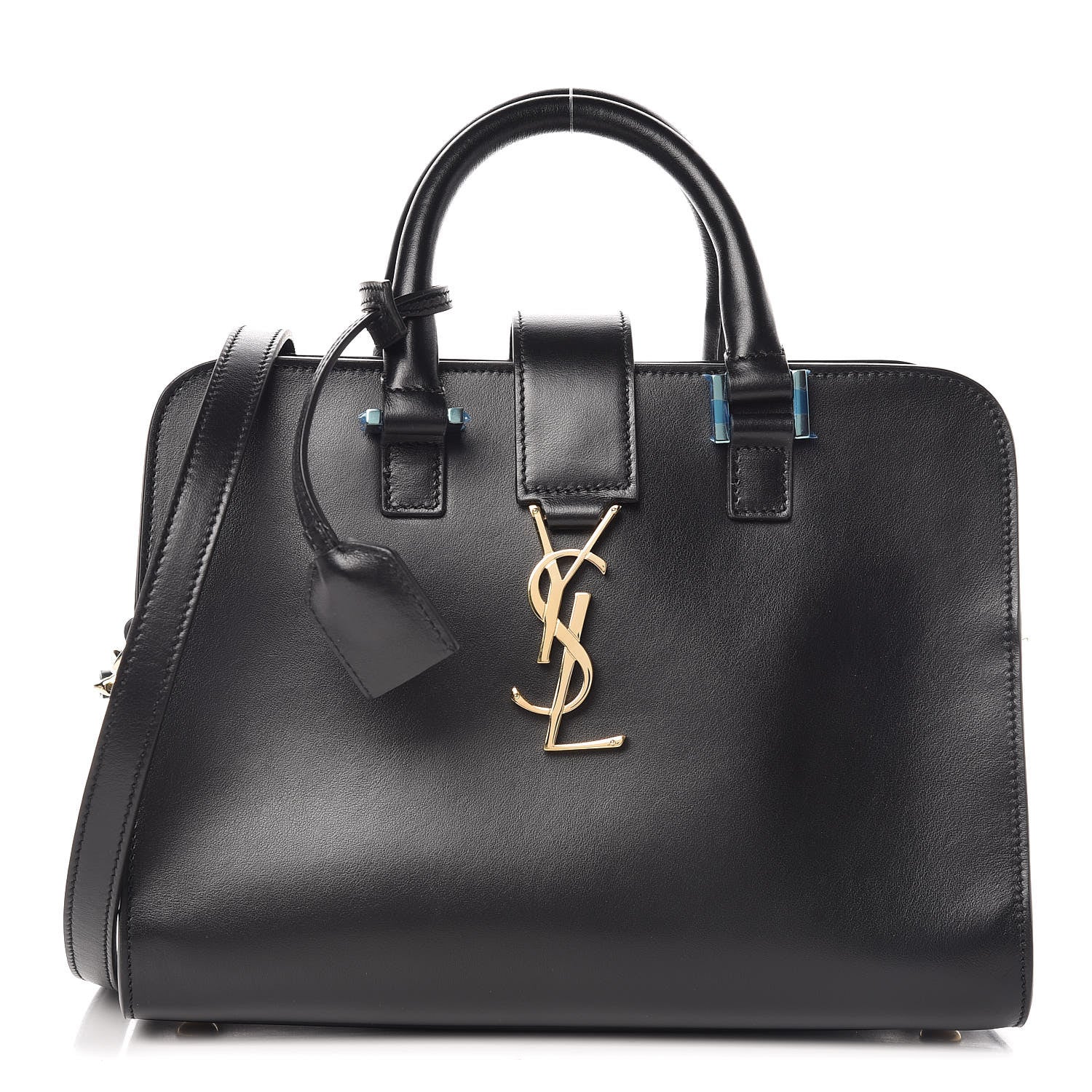 Saint Laurent Calfskin Monogram Baby Cabas Black 1 of 9