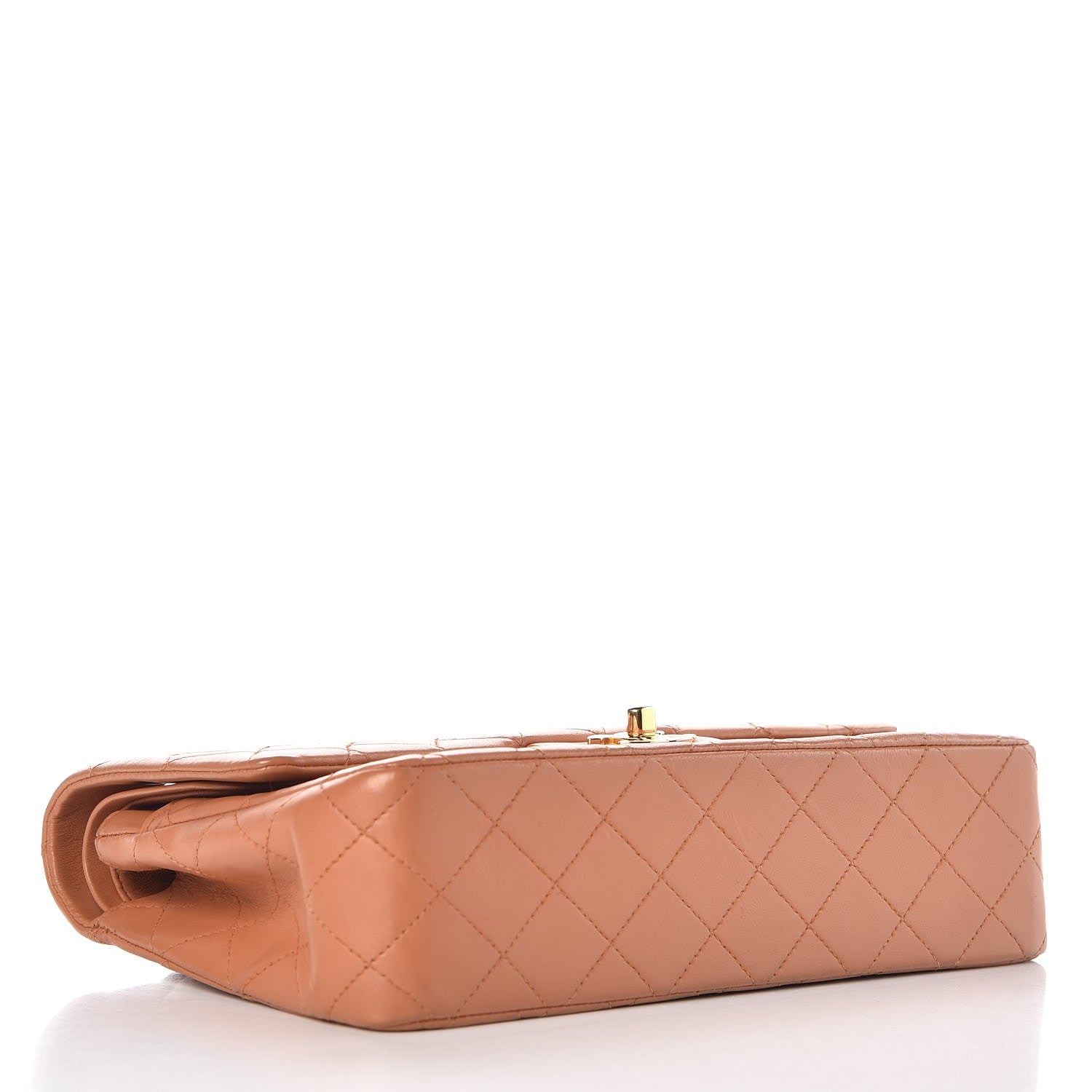 Chanel Lambskin Quilted Medium Double Flap Camel 5 of 13