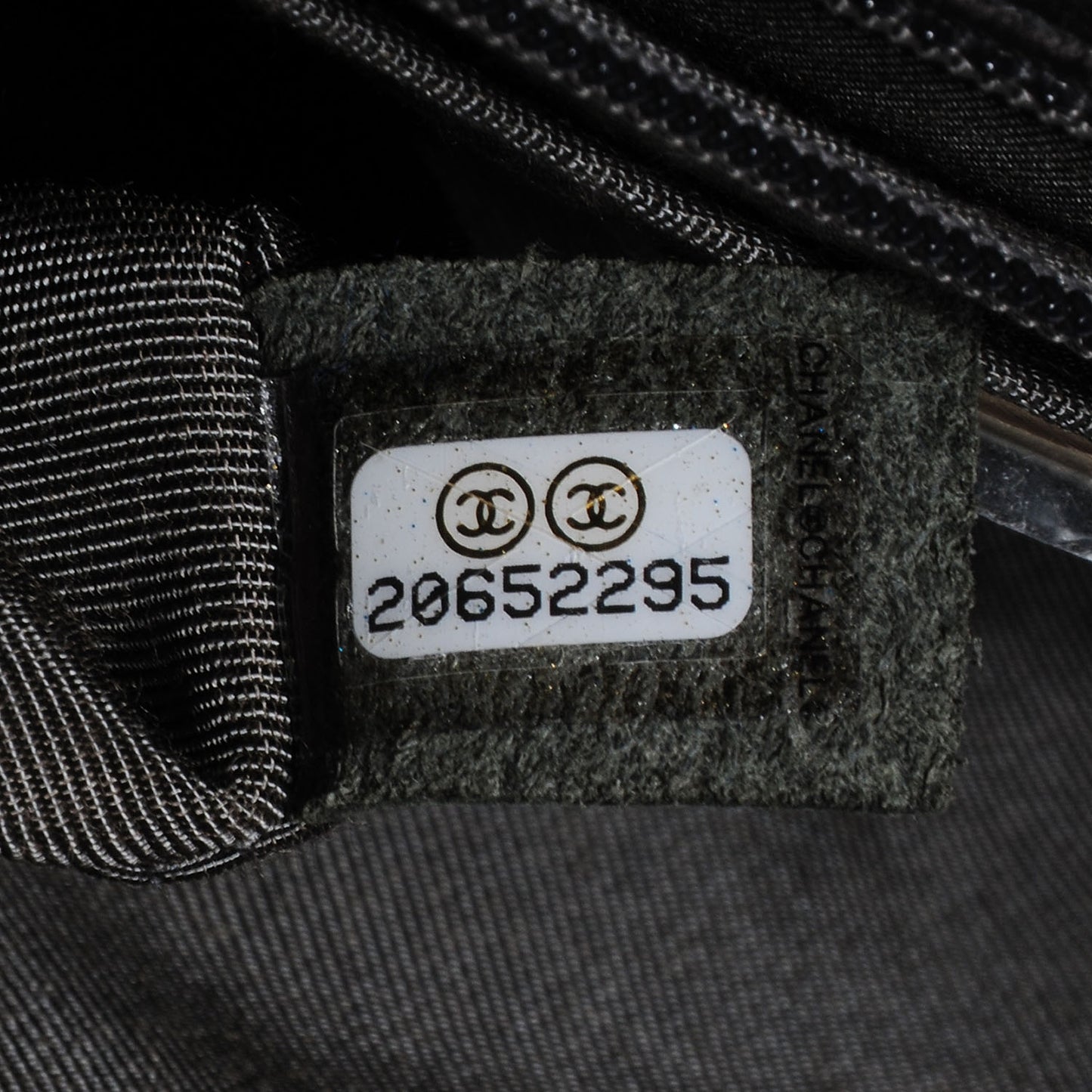 Perforated Metallic Lambskin Small CC Medals Flap Grey