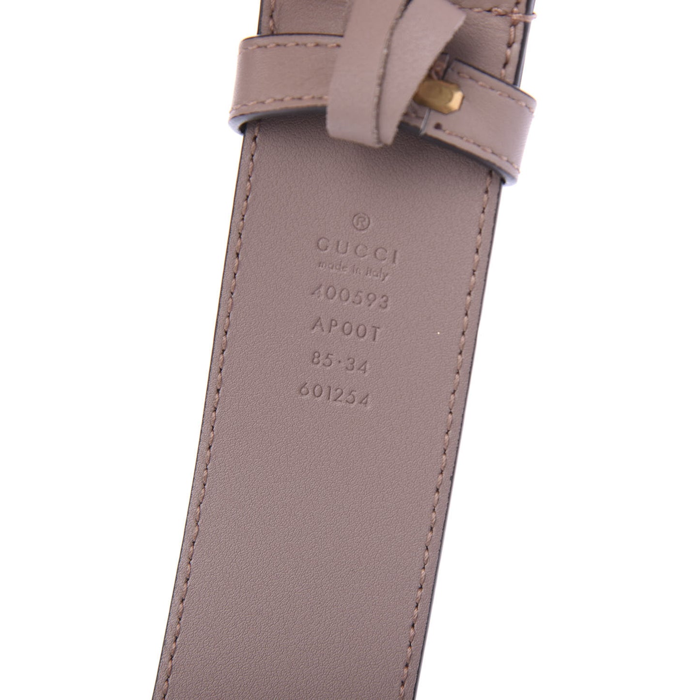 Calfskin Double G 40mm Belt 85 34 Porcelain Rose