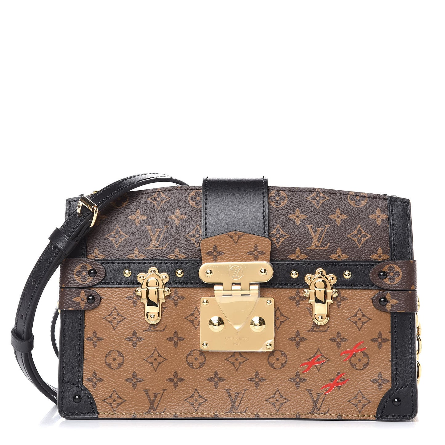 Reverse Monogram Trunk Clutch