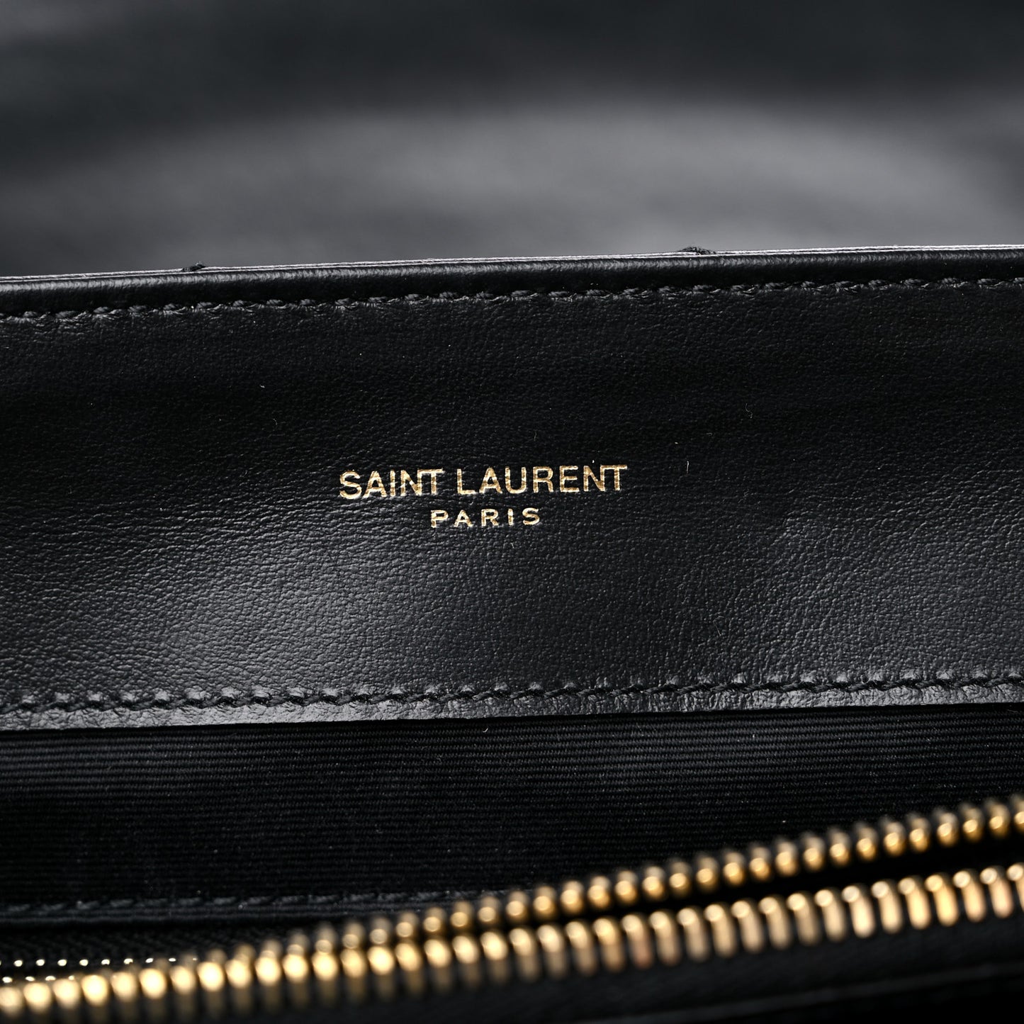 Calfskin Y Quilted Monogram Medium Loulou Chain Satchel Black