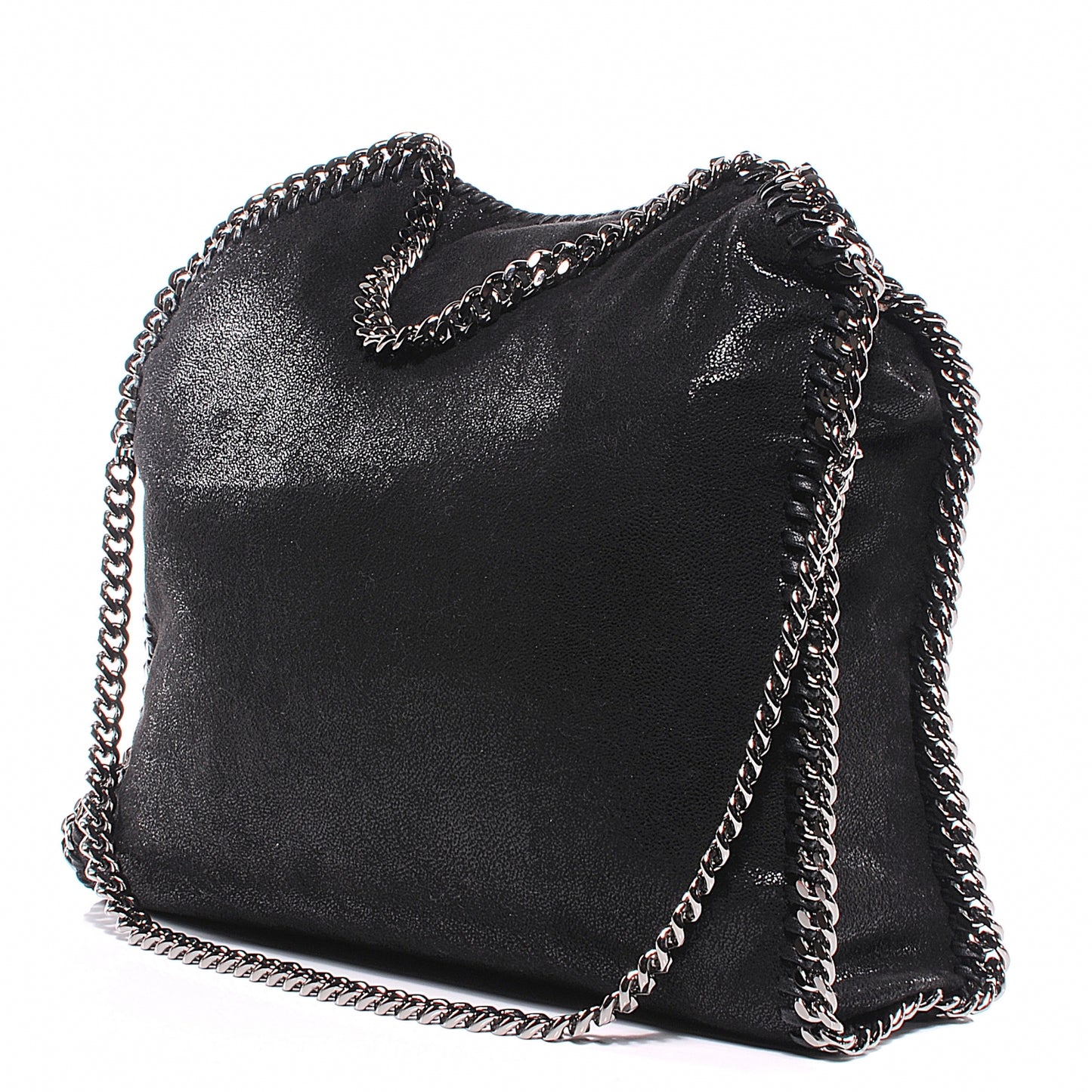 Faux Leather Falabella Black