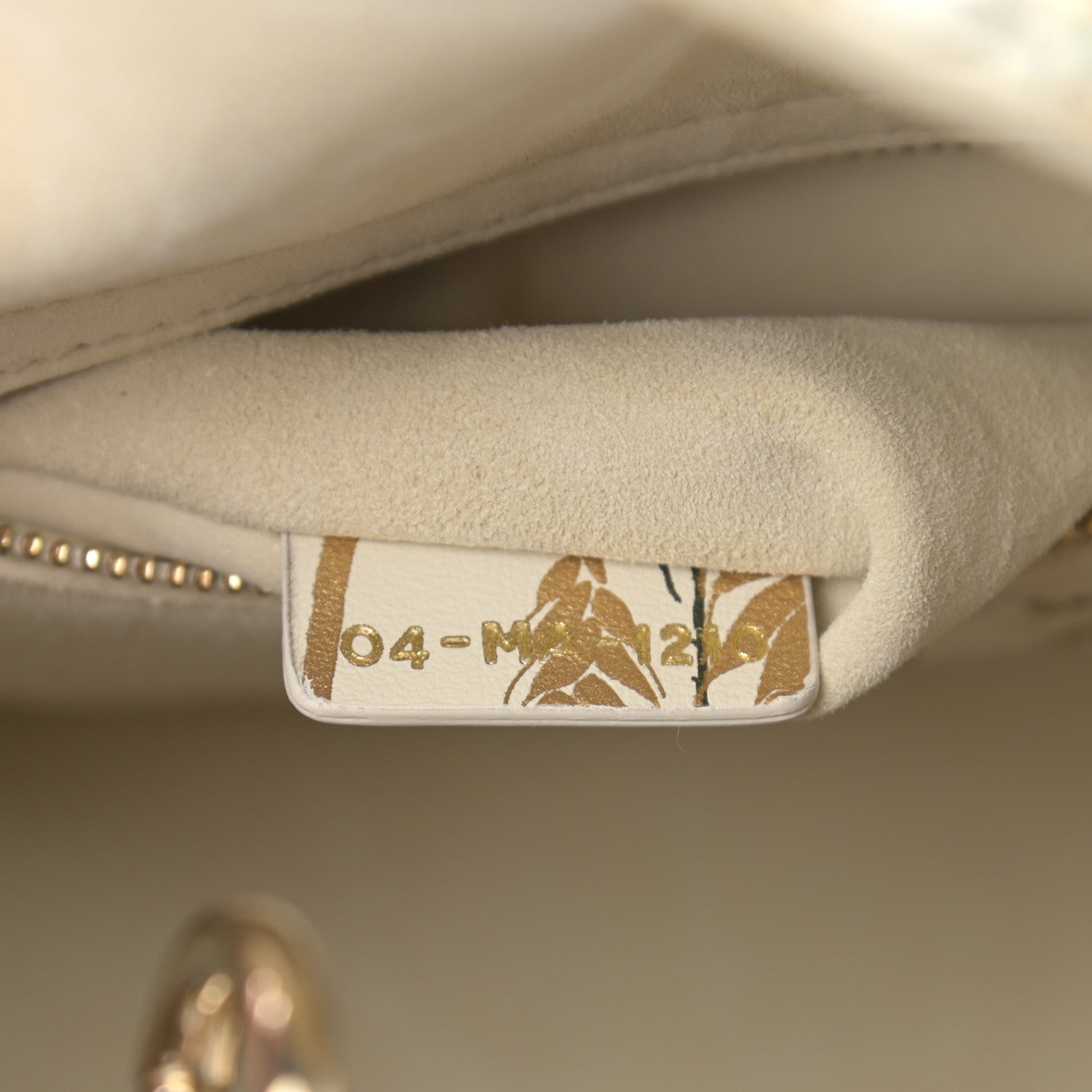 Christian Dior Calfskin Hibiscus Printed Embroidered My ABCDior Lady Dior Beige Multicolor 7 of 9