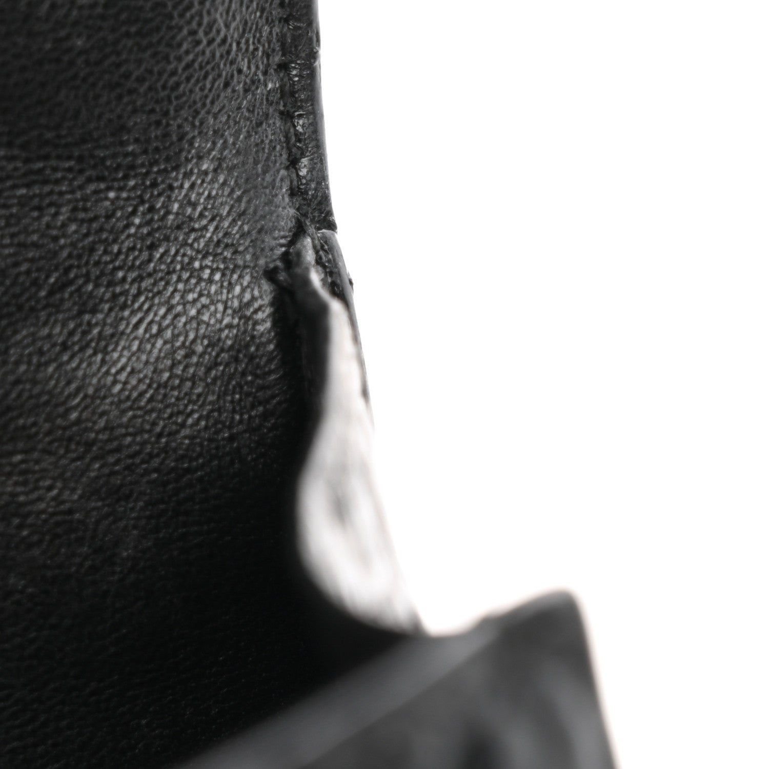 Balenciaga Shiny Calfskin Monochrome Crocodile Embossed Hourglass Top Handle Bag XS Black 16 of 17