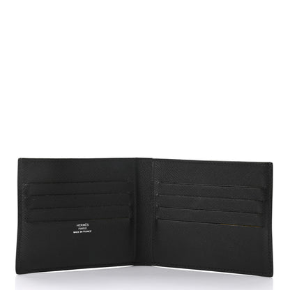 Hermes Epsom Citizen Twill Compact Wallet Black 5 of 8