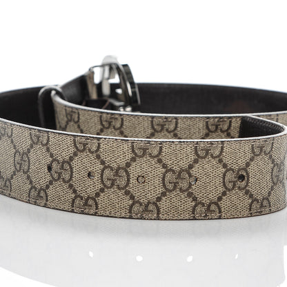 Gucci GG Plus Monogram Interlocking G Belt 85 34 Dark Brown 4 of 5