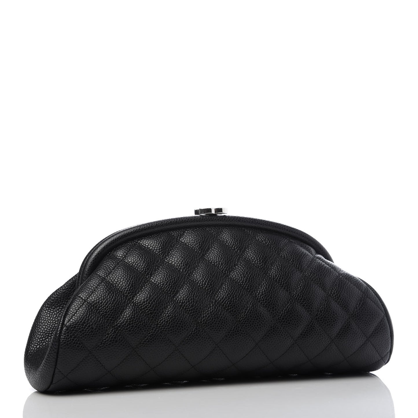 Caviar Quilted Timeless Clutch Black