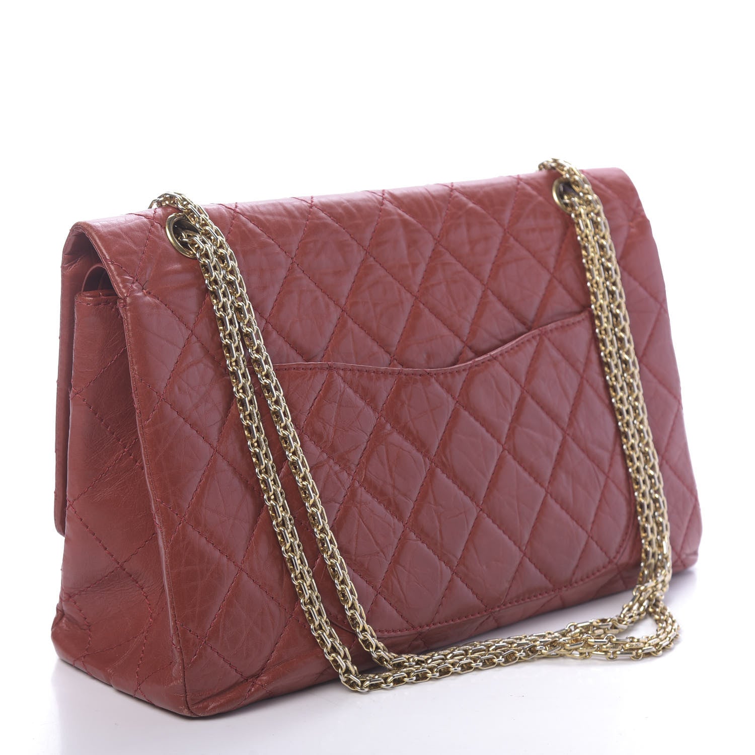Chanel Aged Calfskin Quilted 2.55 Reissue 226 Flap Red 3 of 22