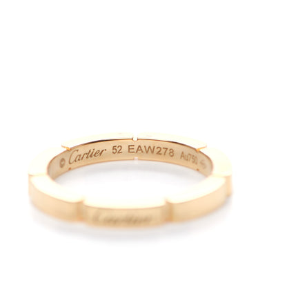 Cartier 18K Yellow Gold Lanieres Ring 52 6 4 of 5