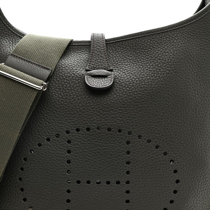 Hermes Taurillon Clemence EVELYNE III Vert De Gris 8 of 10