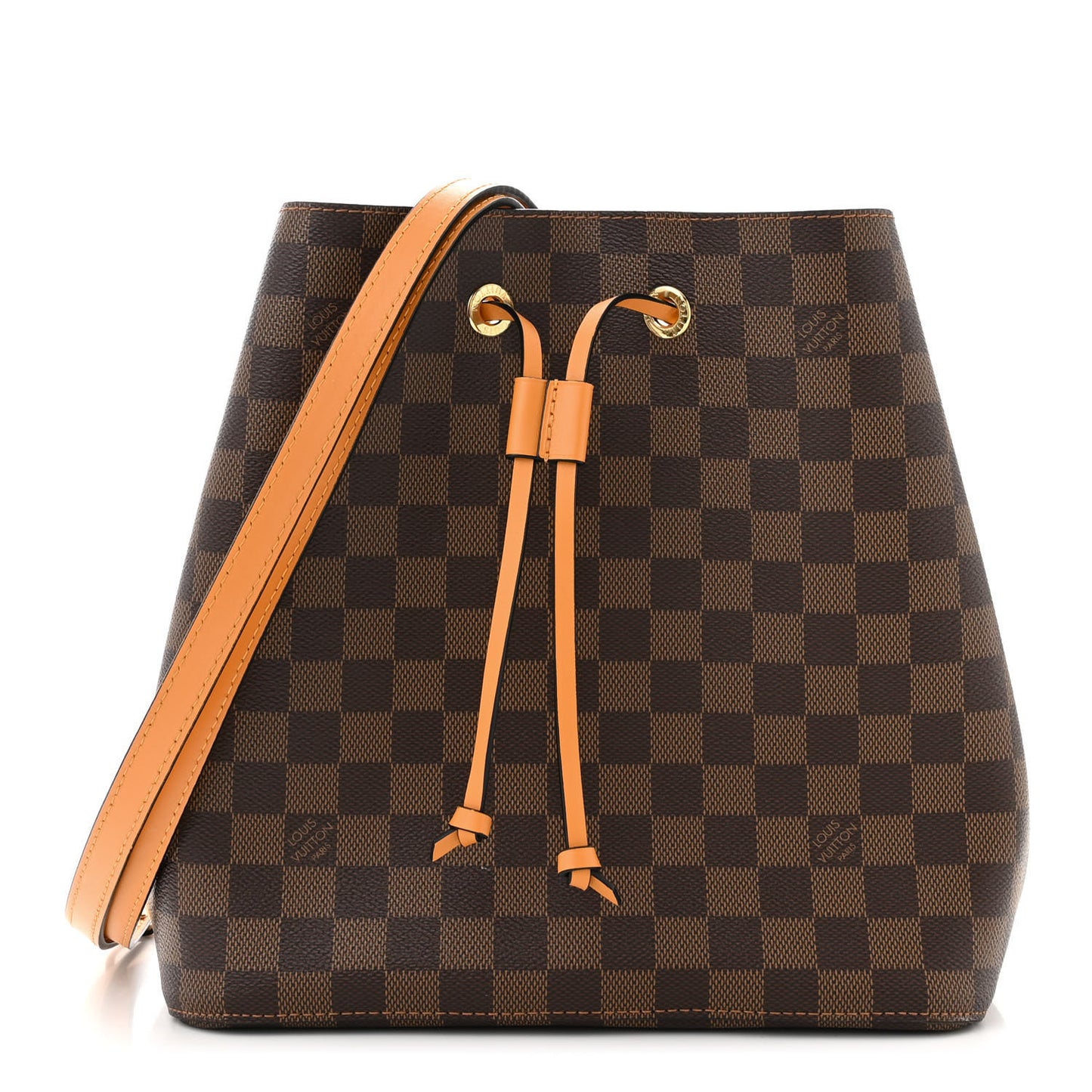 Damier Ebene Neonoe MM Safran