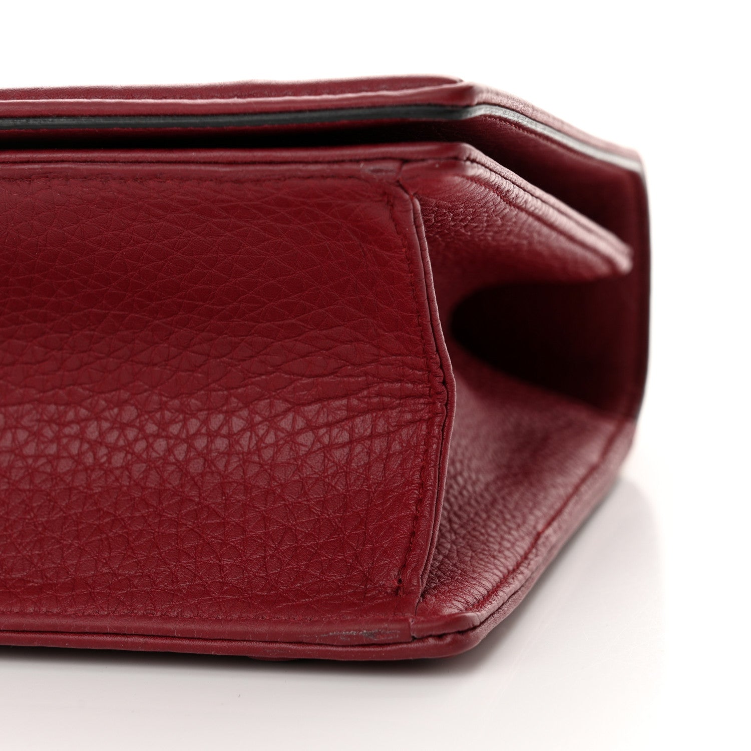 Christian Dior Grained Calfskin Medium Diorama Flap Bag Red 9 of 11