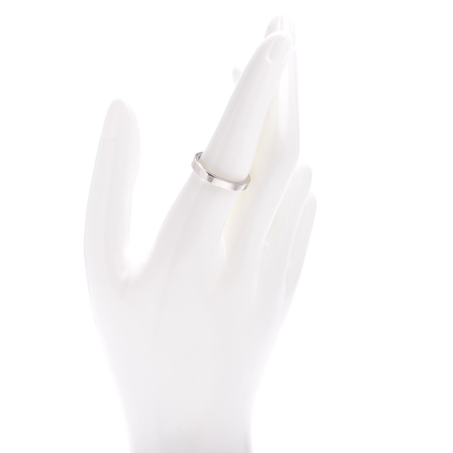 Cartier Platinum 3mm C De Wedding Band Ring 57 8 2 of 4