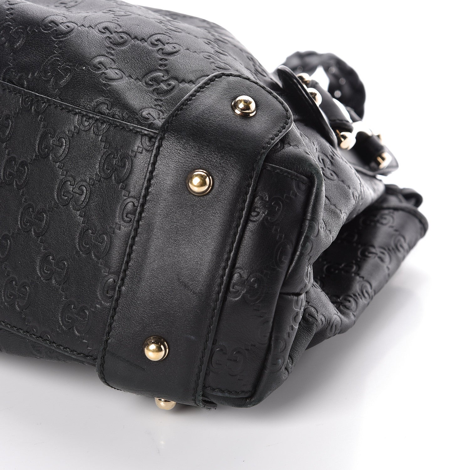 Gucci Guccissima Small Pelham Shoulder Bag Black 11 of 11