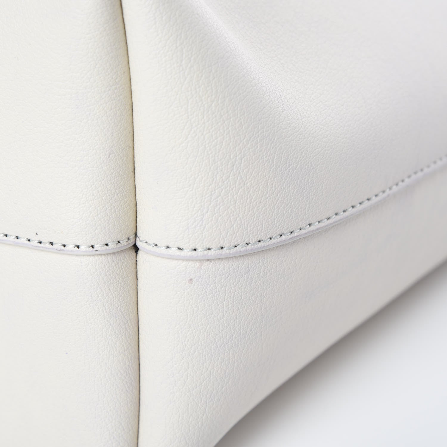 Saint Laurent Calfskin Large Shopping Tote Porcellana 13 of 14