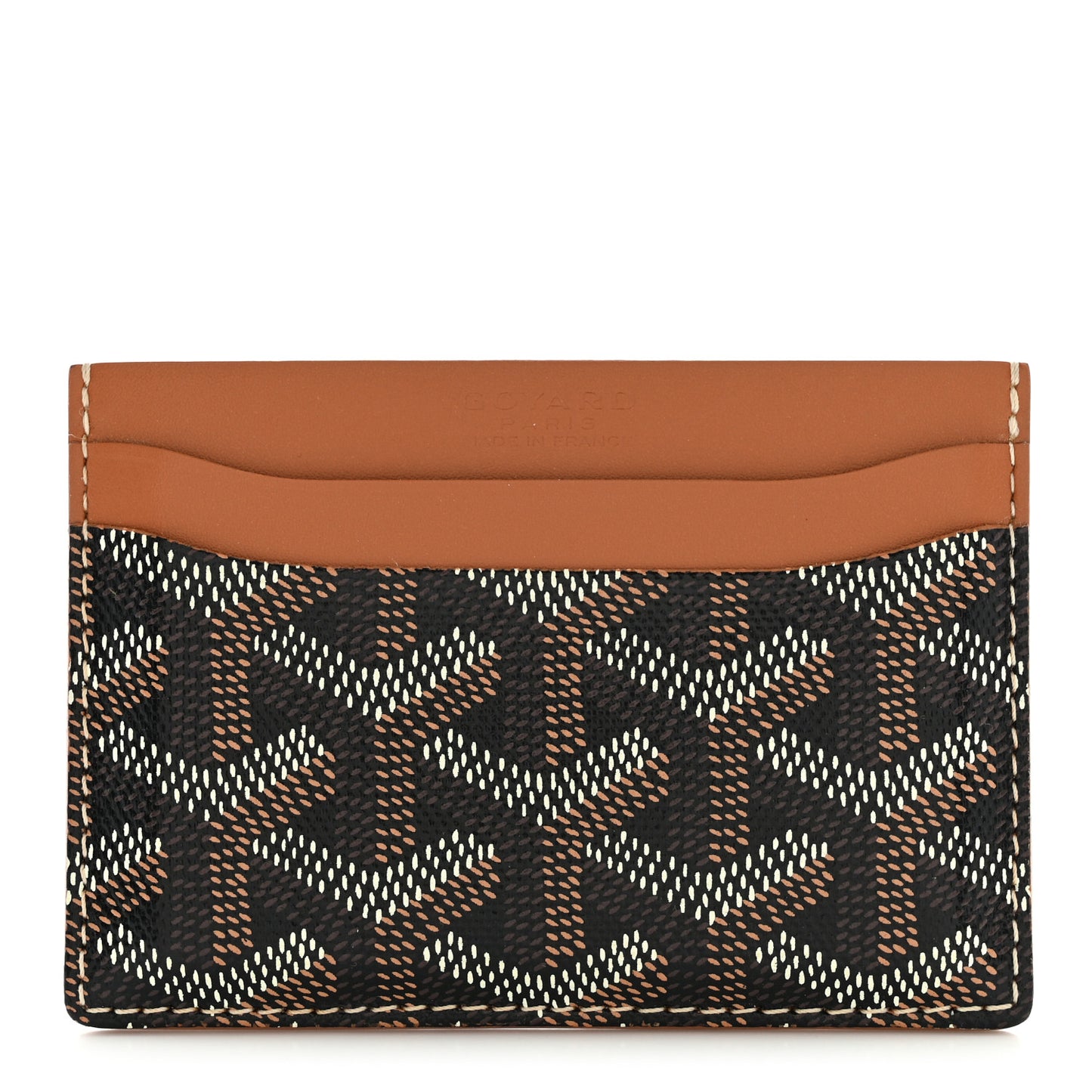 Goyardine Saint Sulpice Card Holder Black Gold