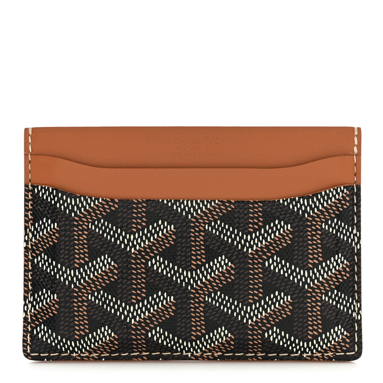 Goyard Goyardine Saint Sulpice Card Holder Black Gold 1 of 7