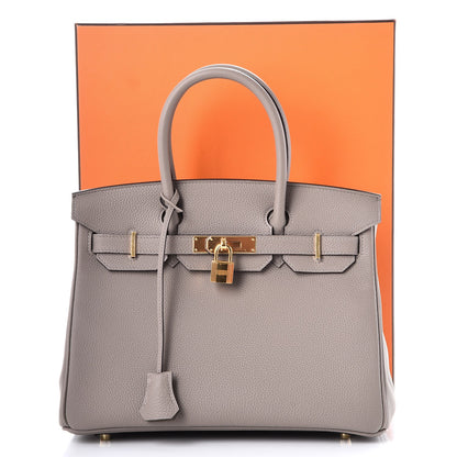 Hermes Togo Birkin 30 Gris Asphalte 36 of 36