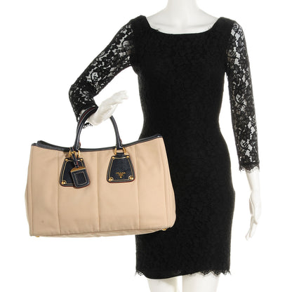 Prada Canapa Saffiano Tote Corda Blue 3 of 19